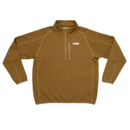 Men's Waffle 1/4 Zip Pullover (Yellowstone)