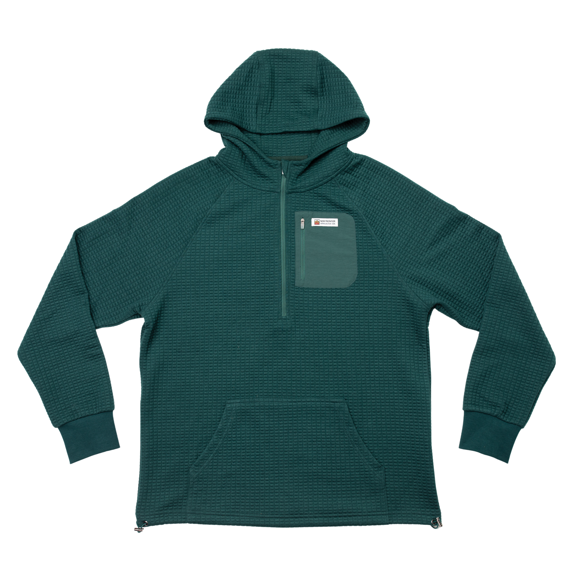 Men's Waffle Tech Hoodie (Forest) – New Frontier