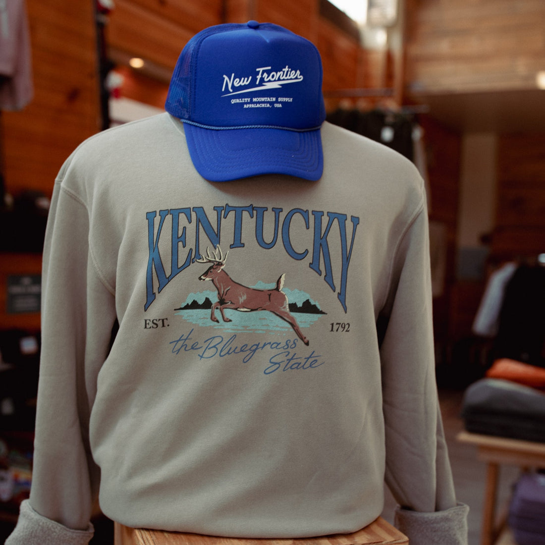 Kentucky Deer Sweater (Fog)