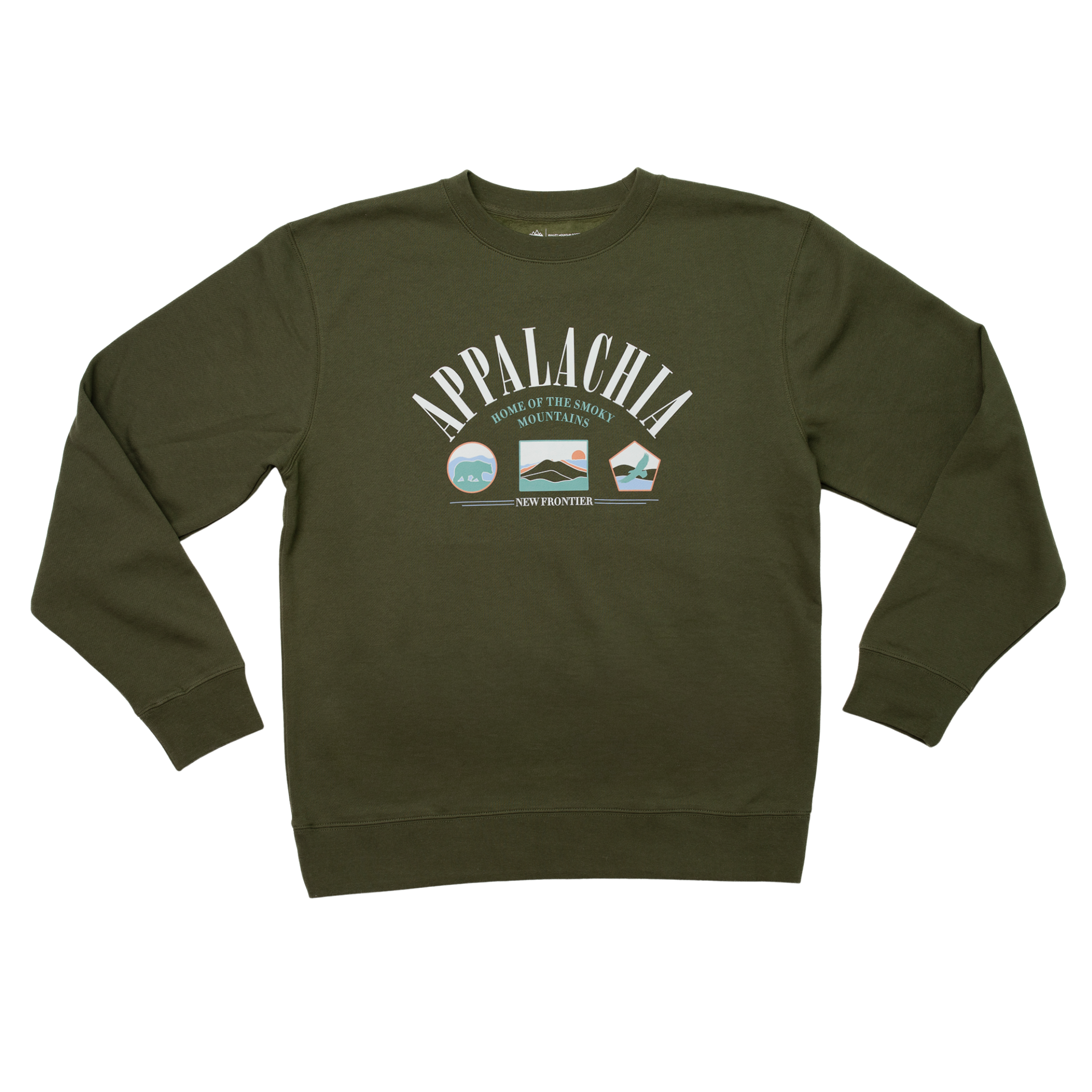 90's Appalachia Crewneck (Deep Olive)