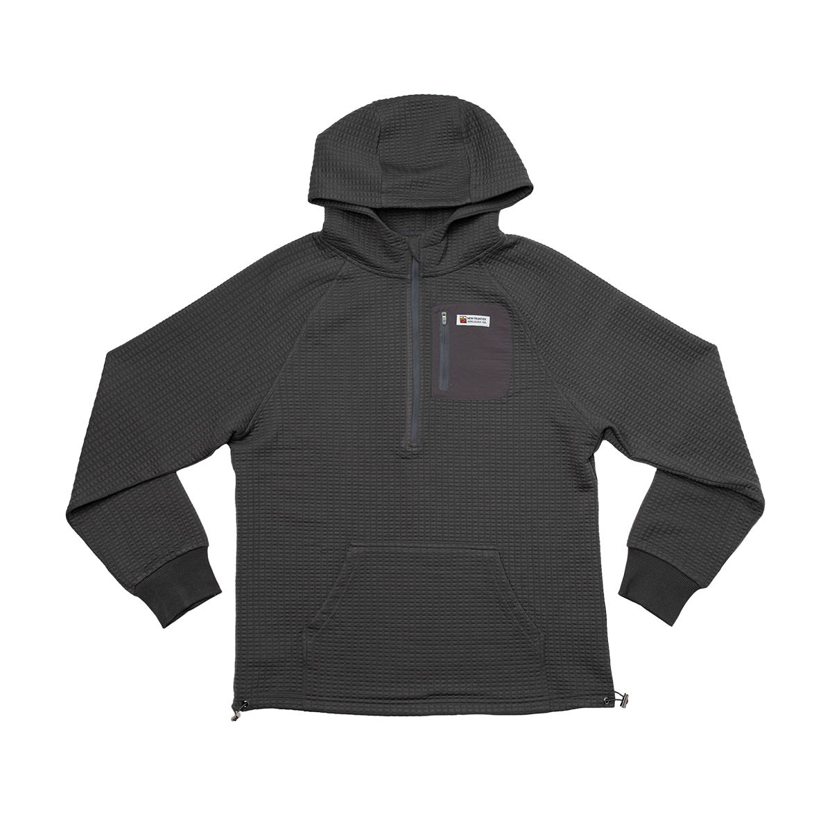 Men's Waffle Tech Hoodie (Carbon) – New Frontier