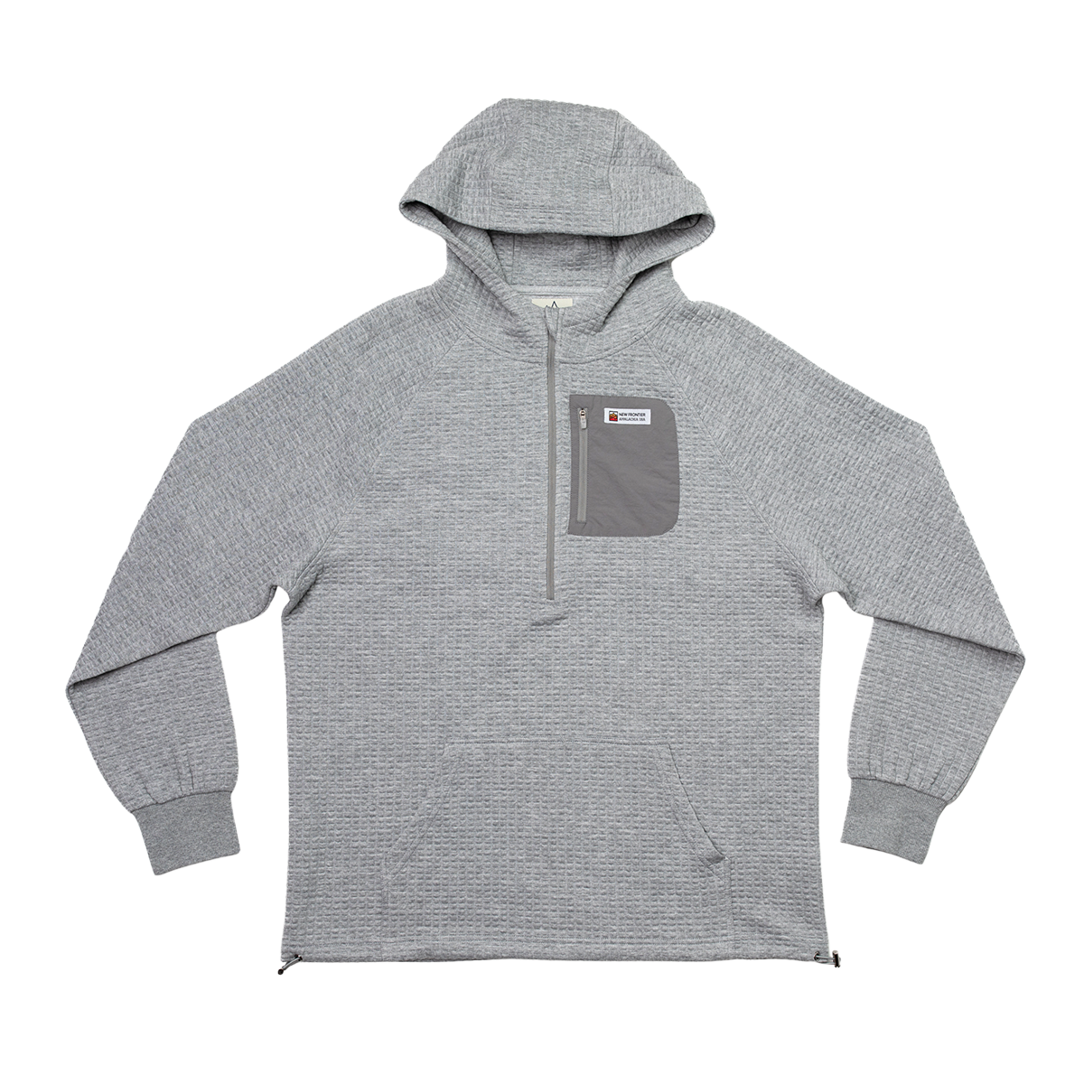 Men's Waffle Tech Hoodie Ash Grey - Premium Outdoor Hoodie – New