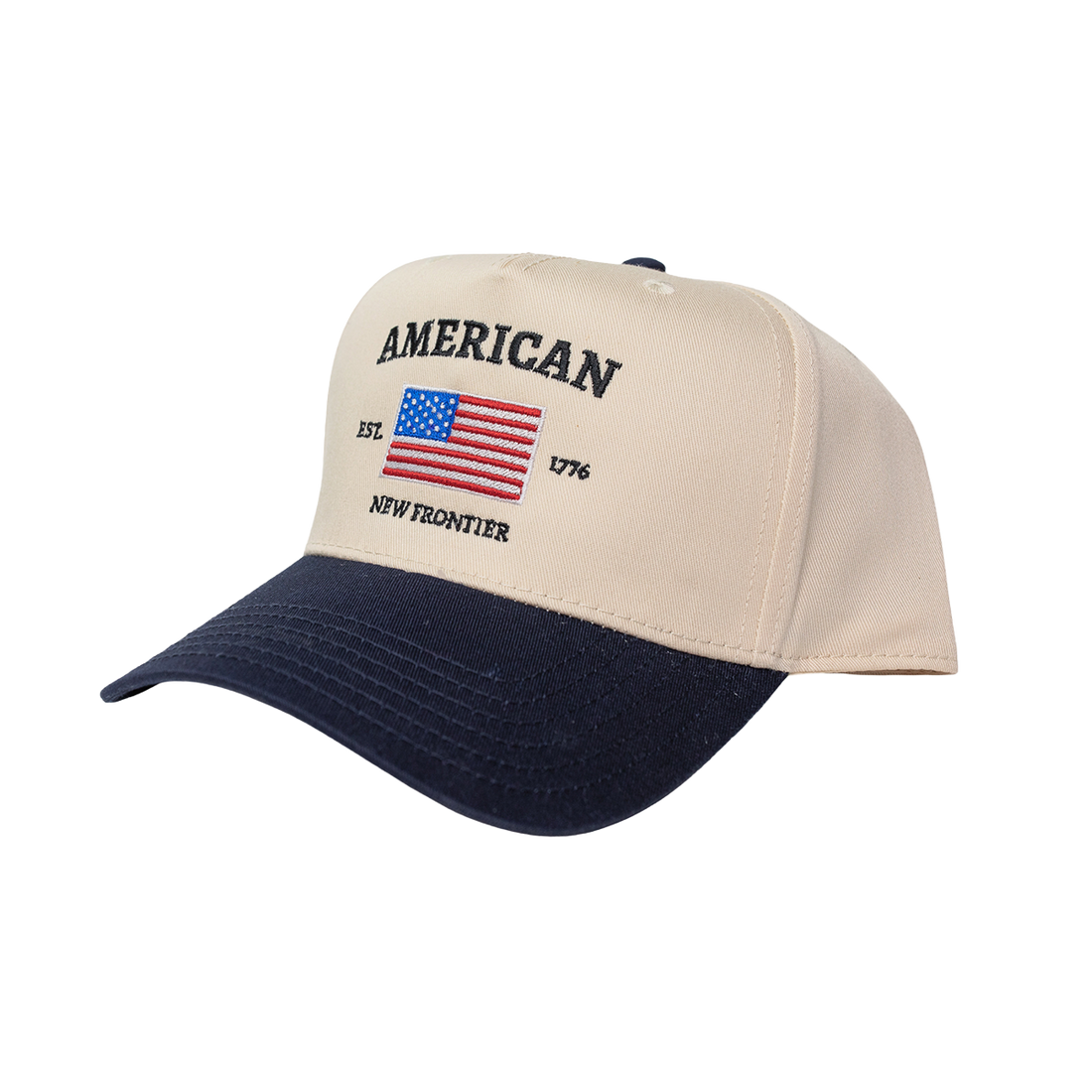American Hat ( Navy & Natural )