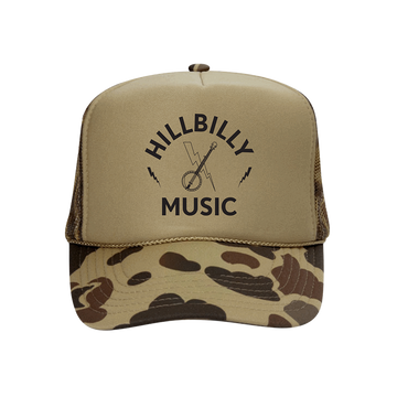 Hillbilly Music Trucker Hat (Camo)