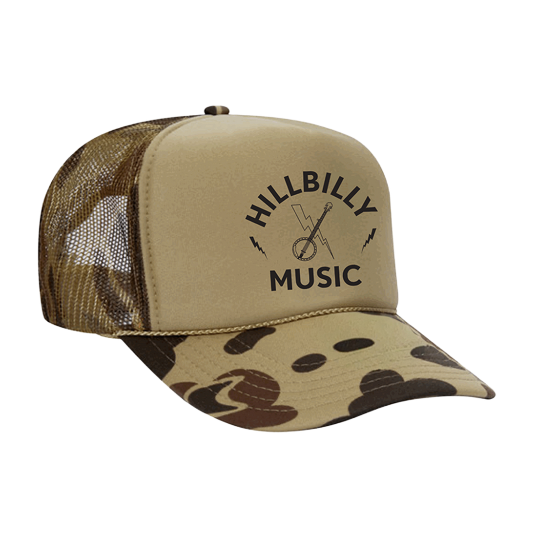 Hillbilly Music Trucker Hat (Camo)