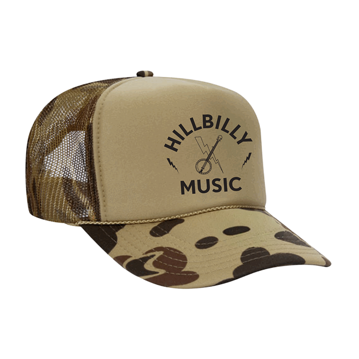 Hillbilly Music Trucker Hat (Camo)