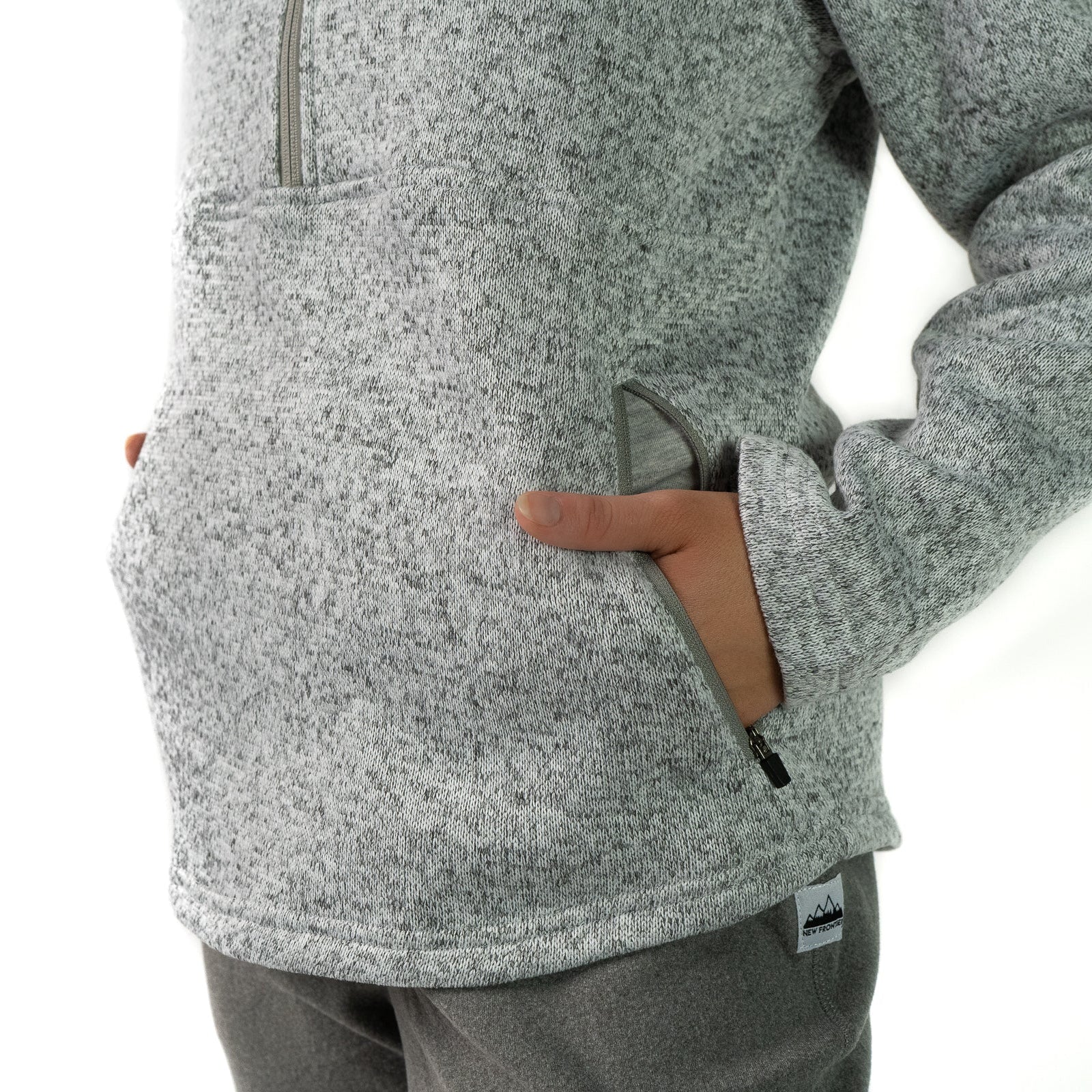 Women's Premium 1/4 Zip Pullover (Ash)