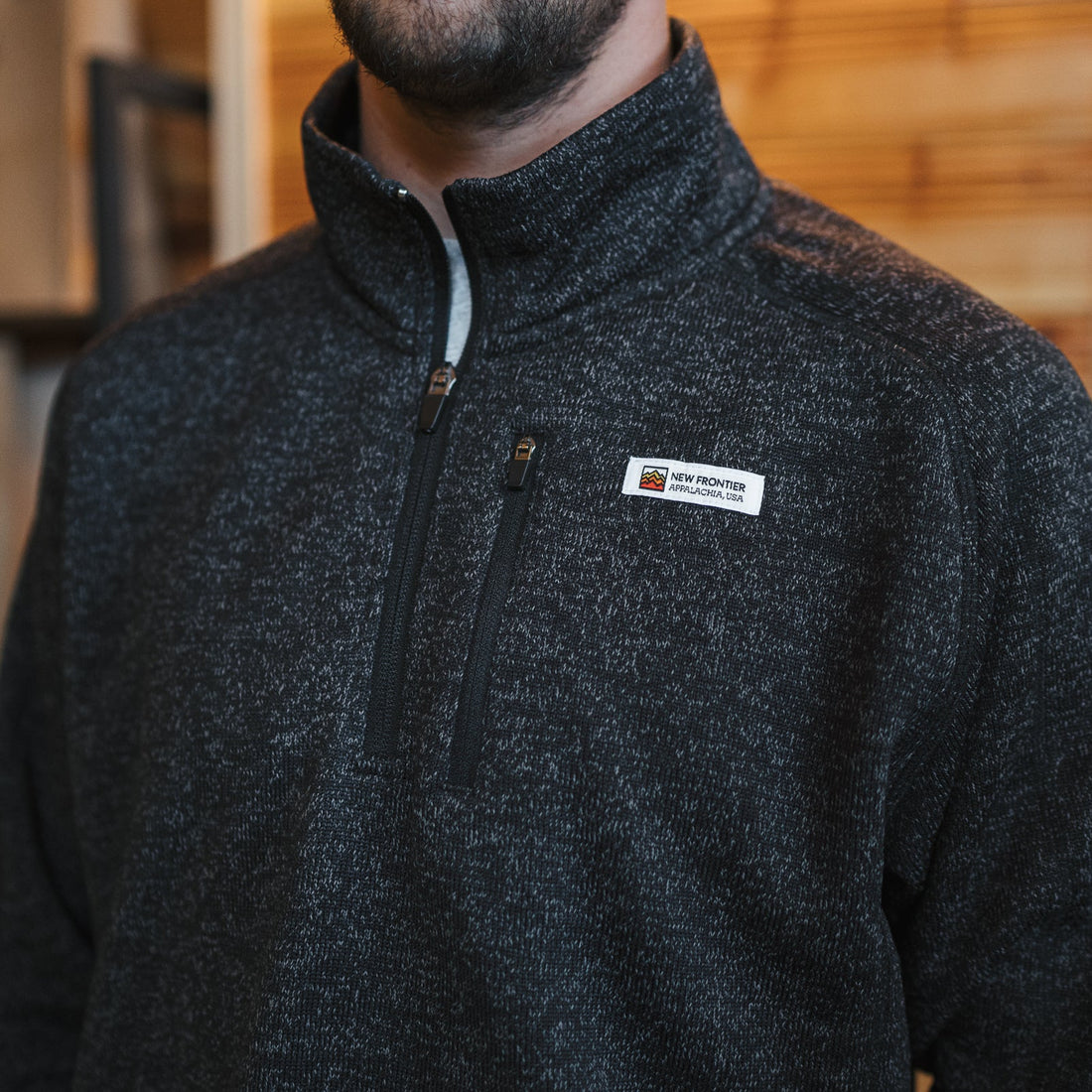 Men's Premium Pullover - 1/4 Zip (Pepper)