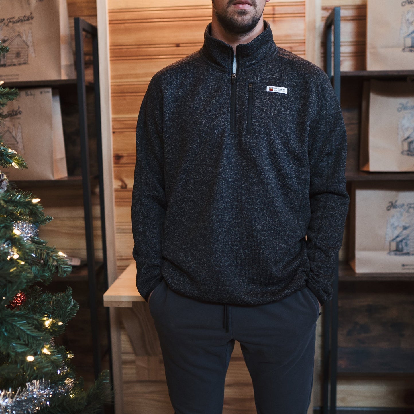 Men's Premium Pullover - 1/4 Zip (Pepper)