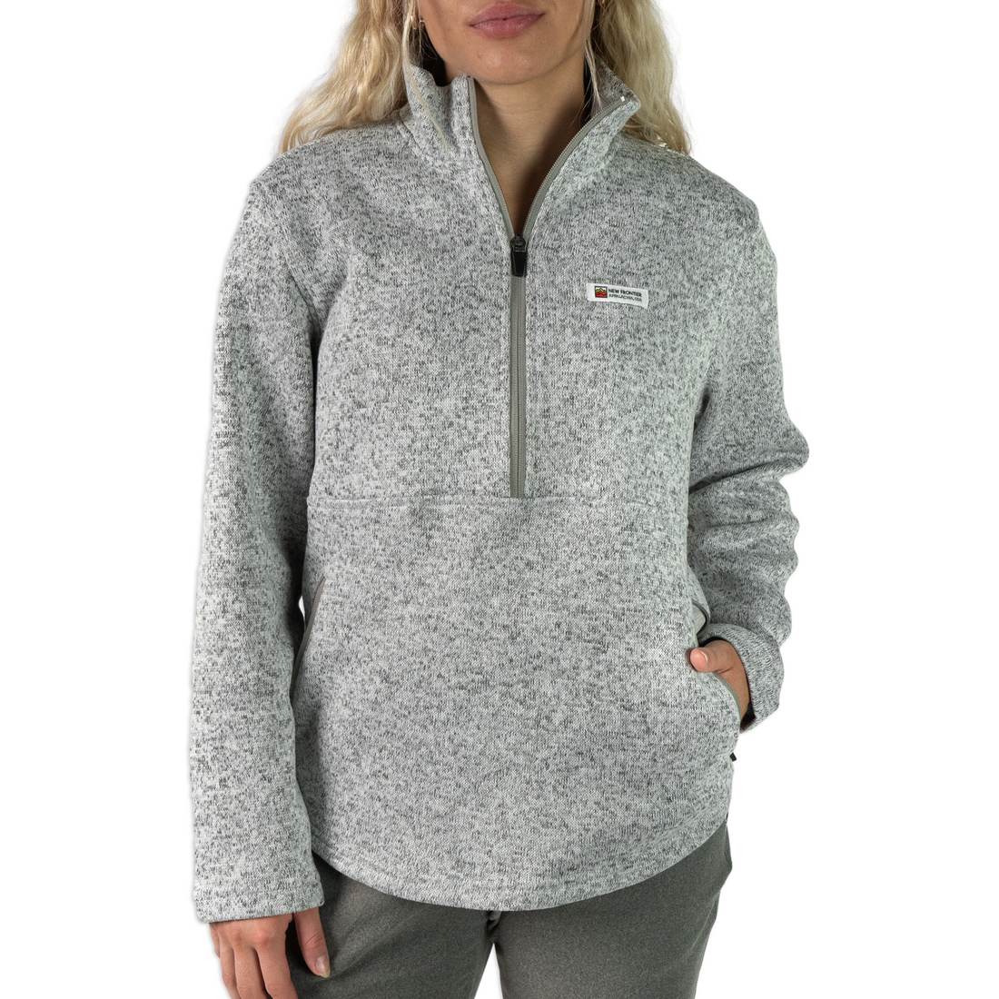Women's Premium 1/4 Zip Pullover (Ash)