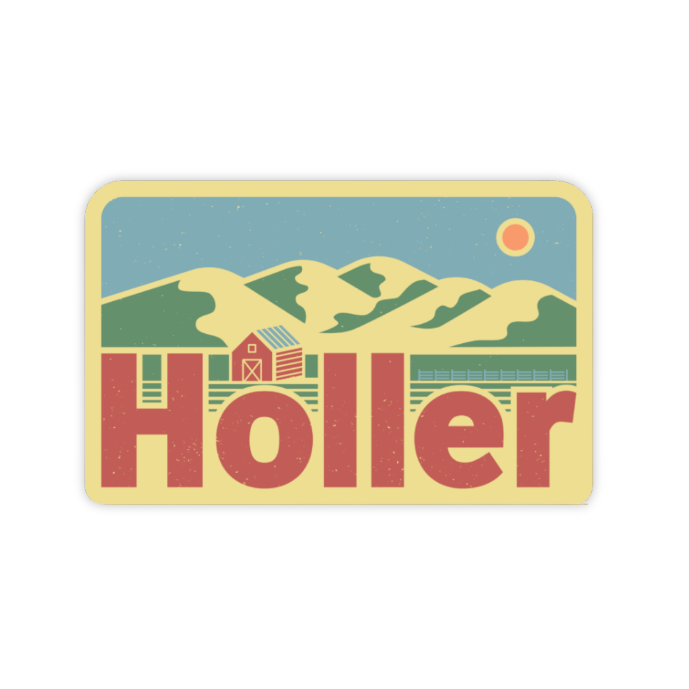 Holler Sticker