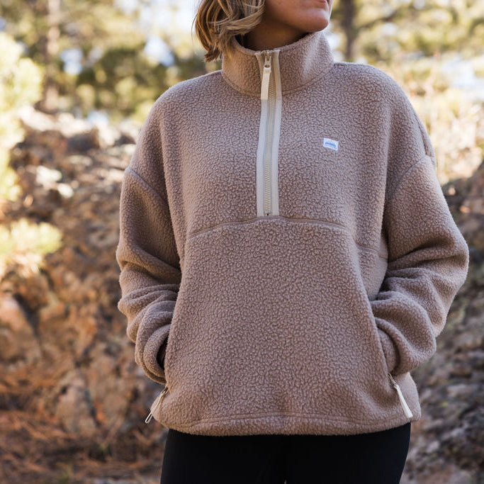 Apres Pullover - Women's 1/4 Zip (Mocha)