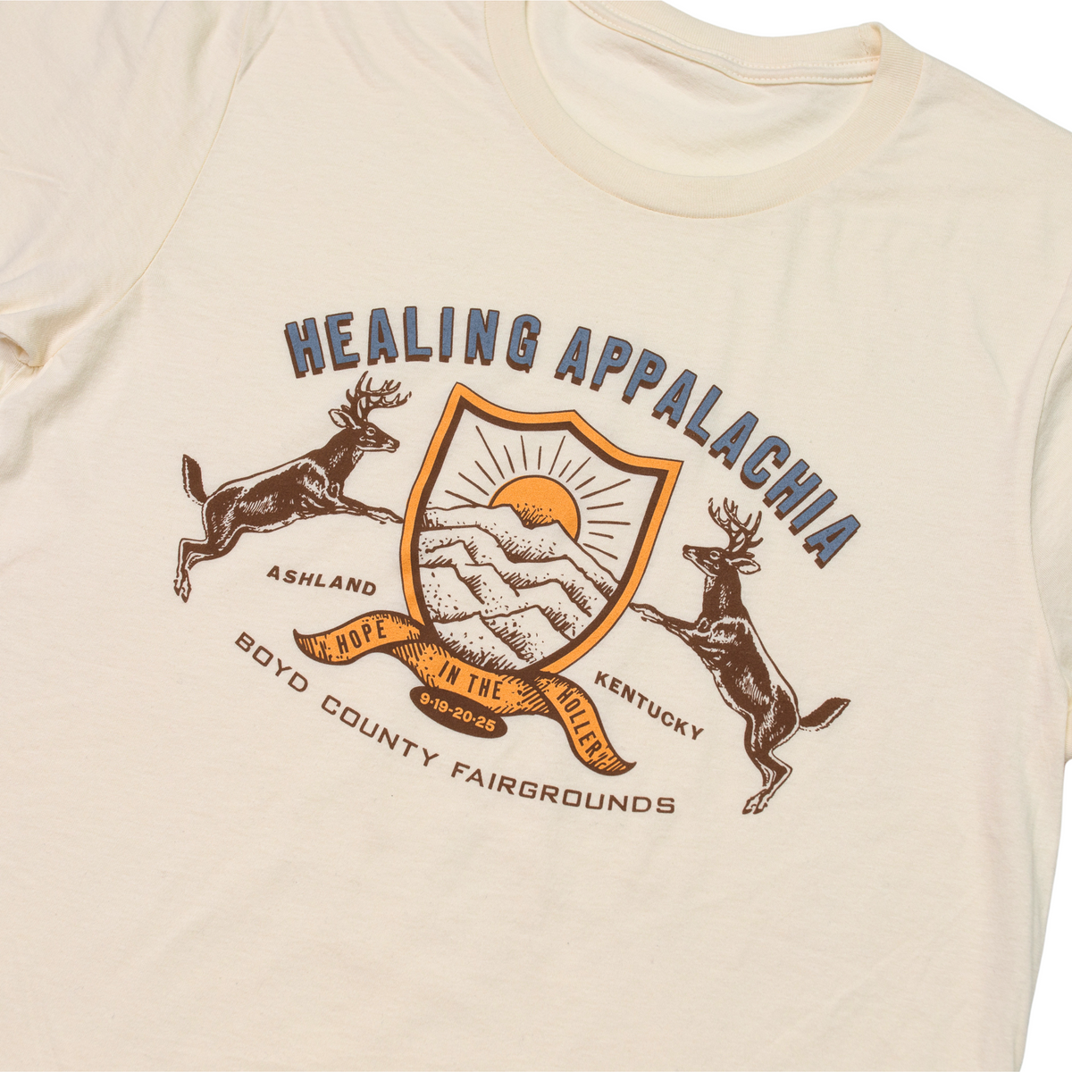 Healing Appalachia Shield Tee (Natural)
