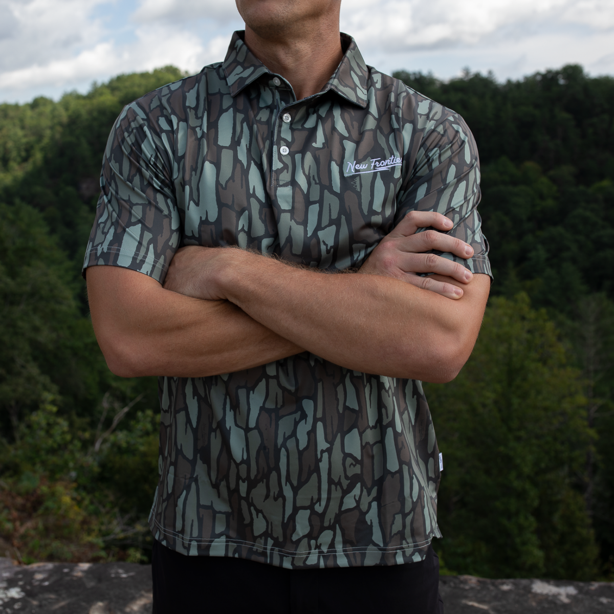 New Frontier Performance Polo ( NF Bark Camo )