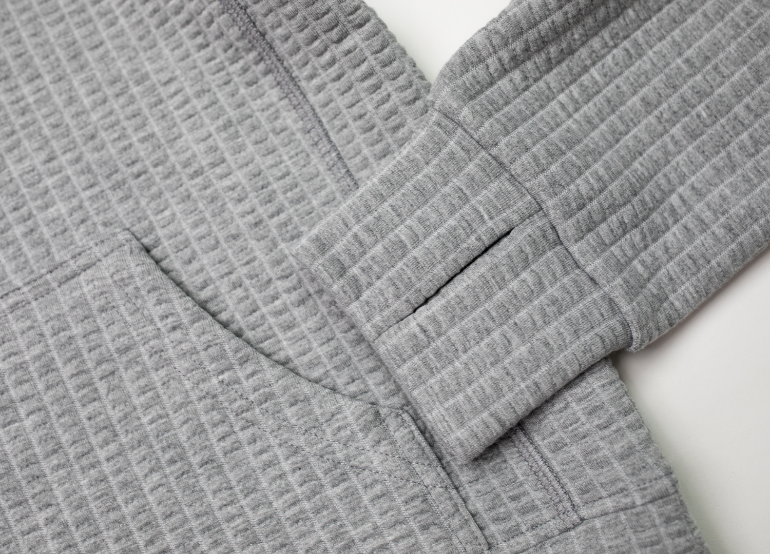 Women's Waffle 1/2 Zip (Ash)