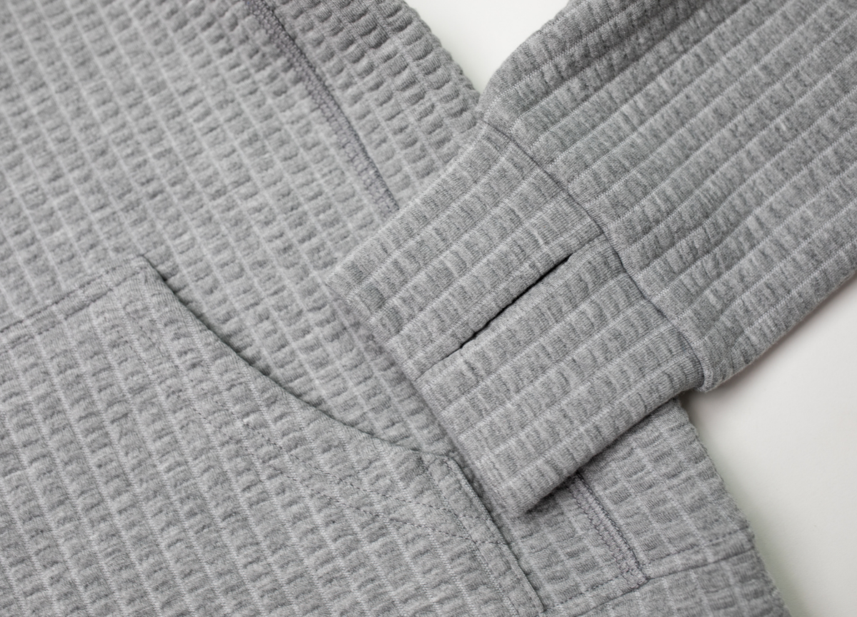 Women's Waffle 1/2 Zip (Ash)