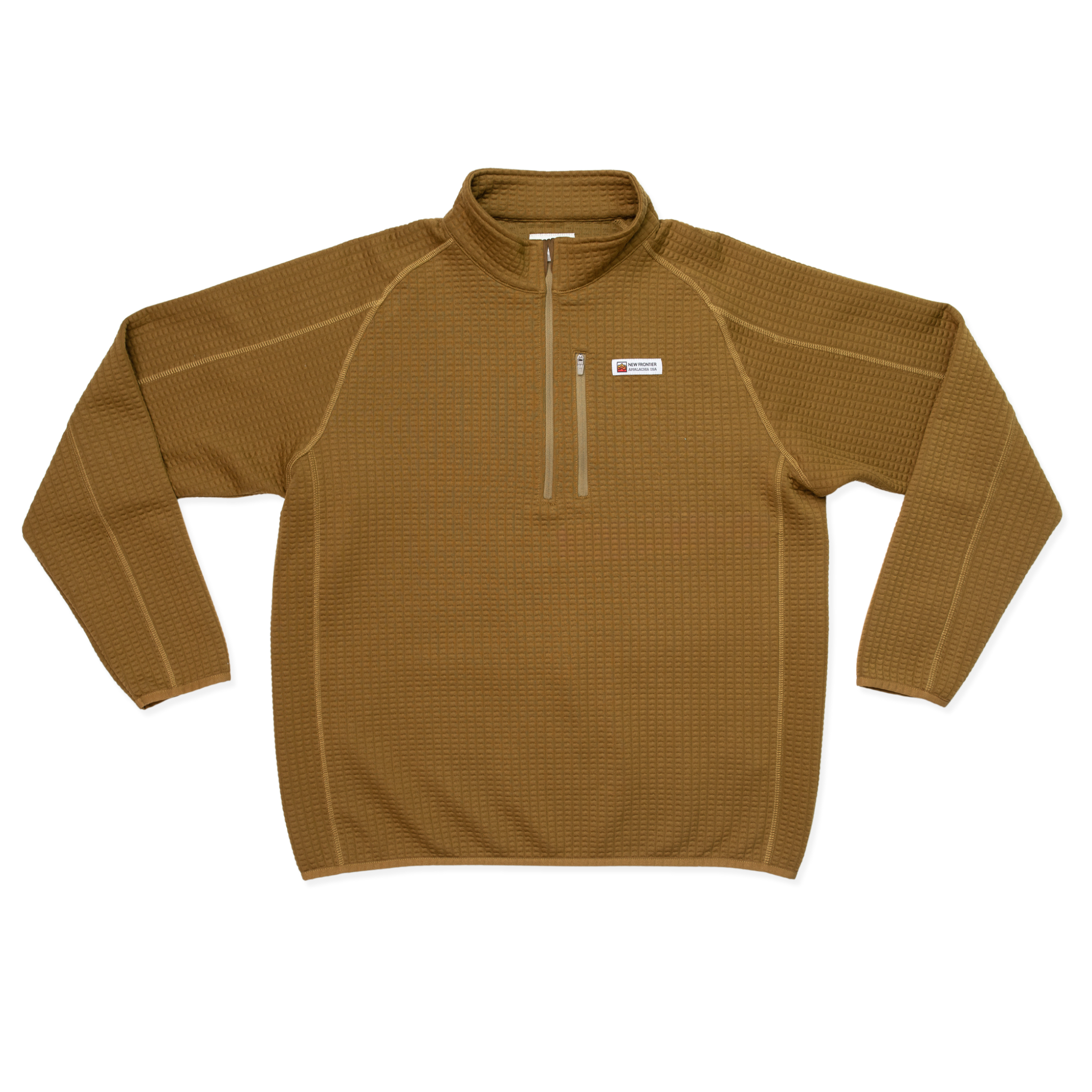 Men's Waffle 1/4 Zip Pullover (Yellowstone)