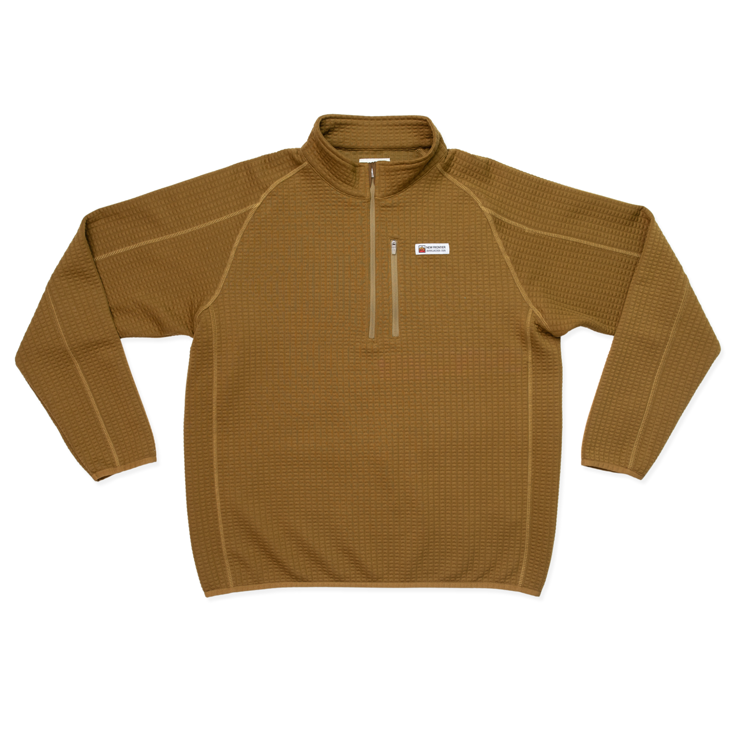 Men's Waffle 1/4 Zip Pullover (Yellowstone)