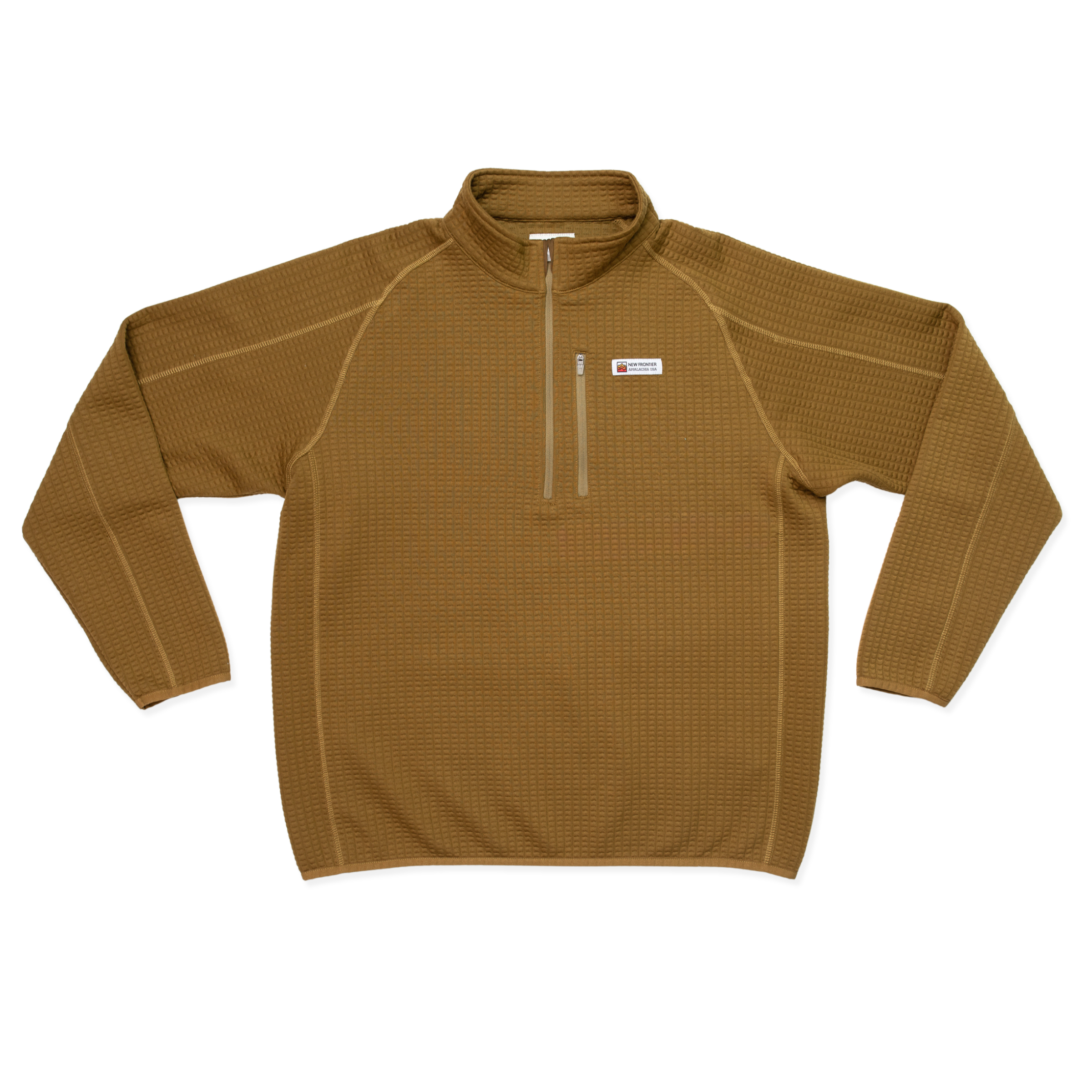 Men's Waffle 1/4 Zip Pullover (Yellowstone)