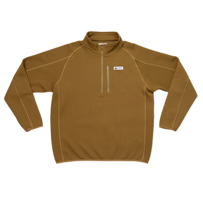 Men's Waffle 1/4 Zip Pullover (Yellowstone)