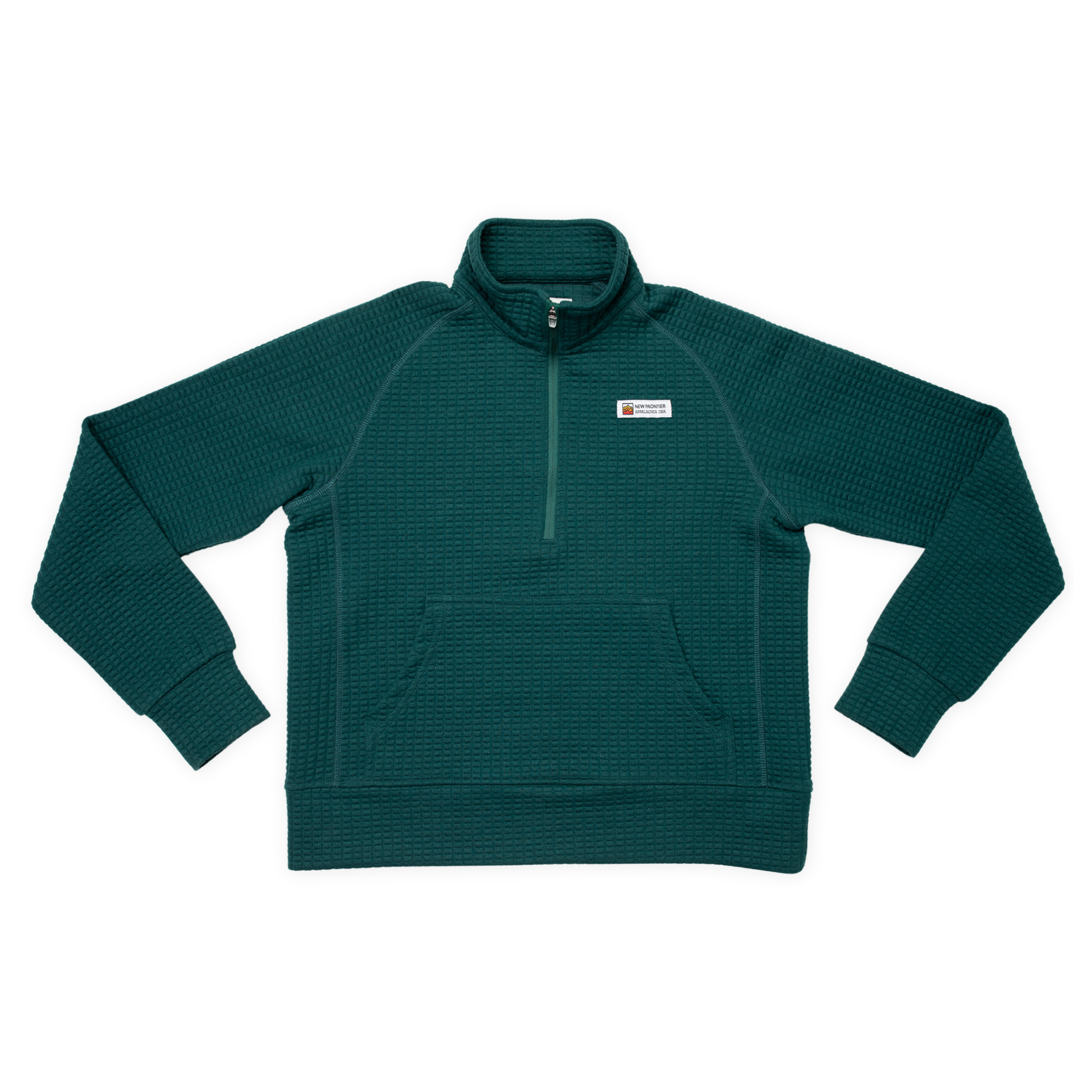 Women's Waffle 1/2 Zip (Forest) – New Frontier