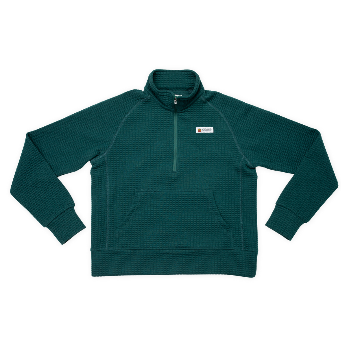 Women's Waffle 1/2 Zip (Forest)