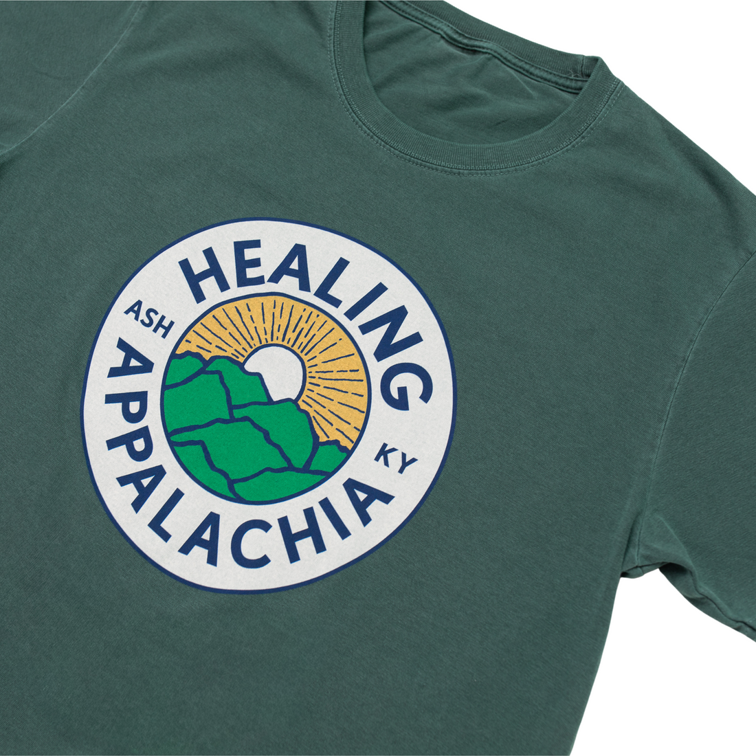 Healing Appalachia Badge Tee (Pine)