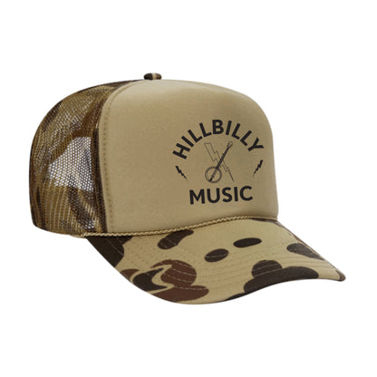 Hillbilly Music Trucker Hat (Camo)