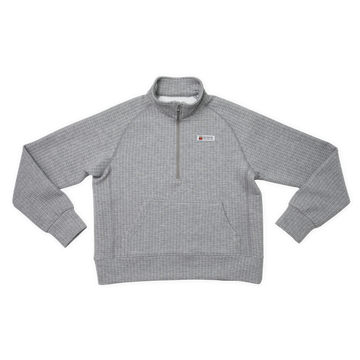 Women's Waffle 1/2 Zip (Ash)