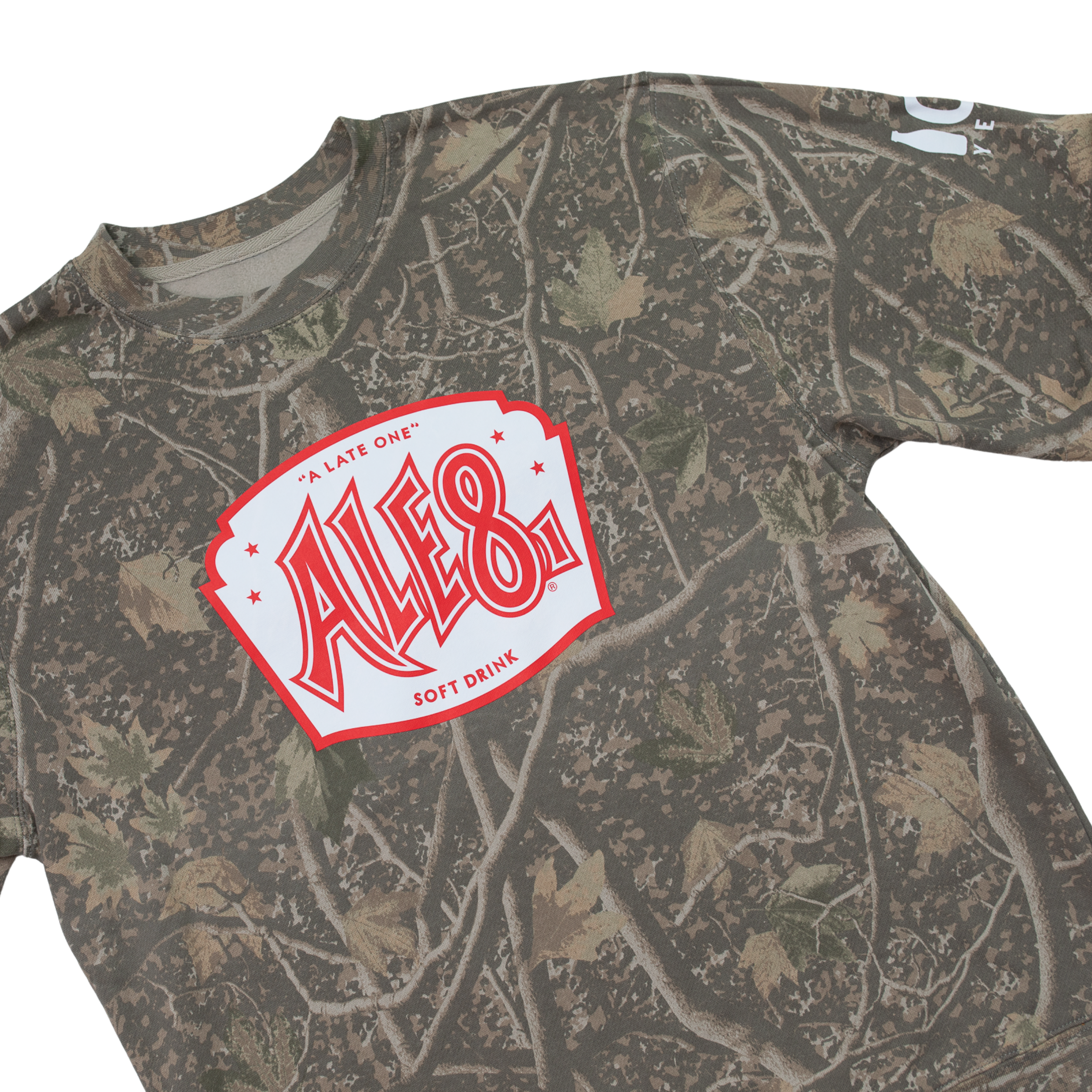 ALE-8-ONE CAMO CREWNECK