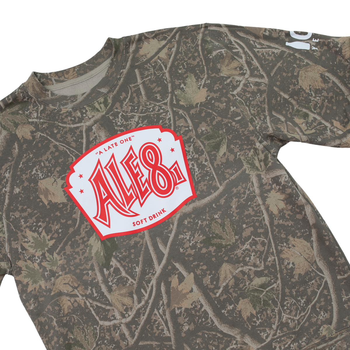 ALE-8-ONE CAMO CREWNECK