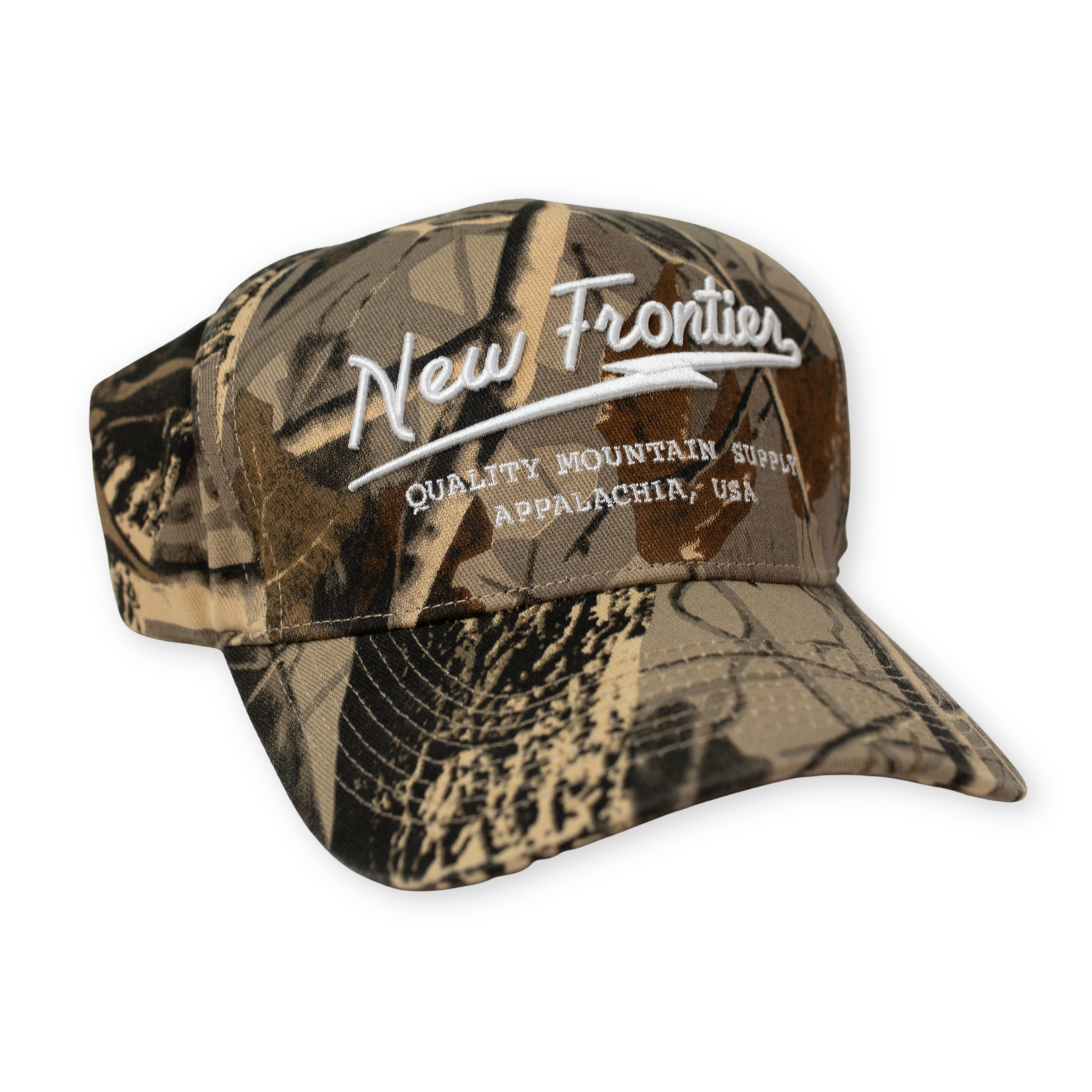 New Frontier Camo Hat - Backwoods Camouflage Snapback New Frontier Camo Hat - Backwoods Camouflage Snapback