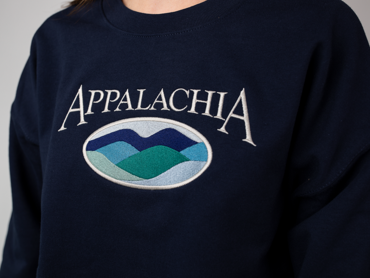 Appalachia Embroidered Crewneck (Navy)