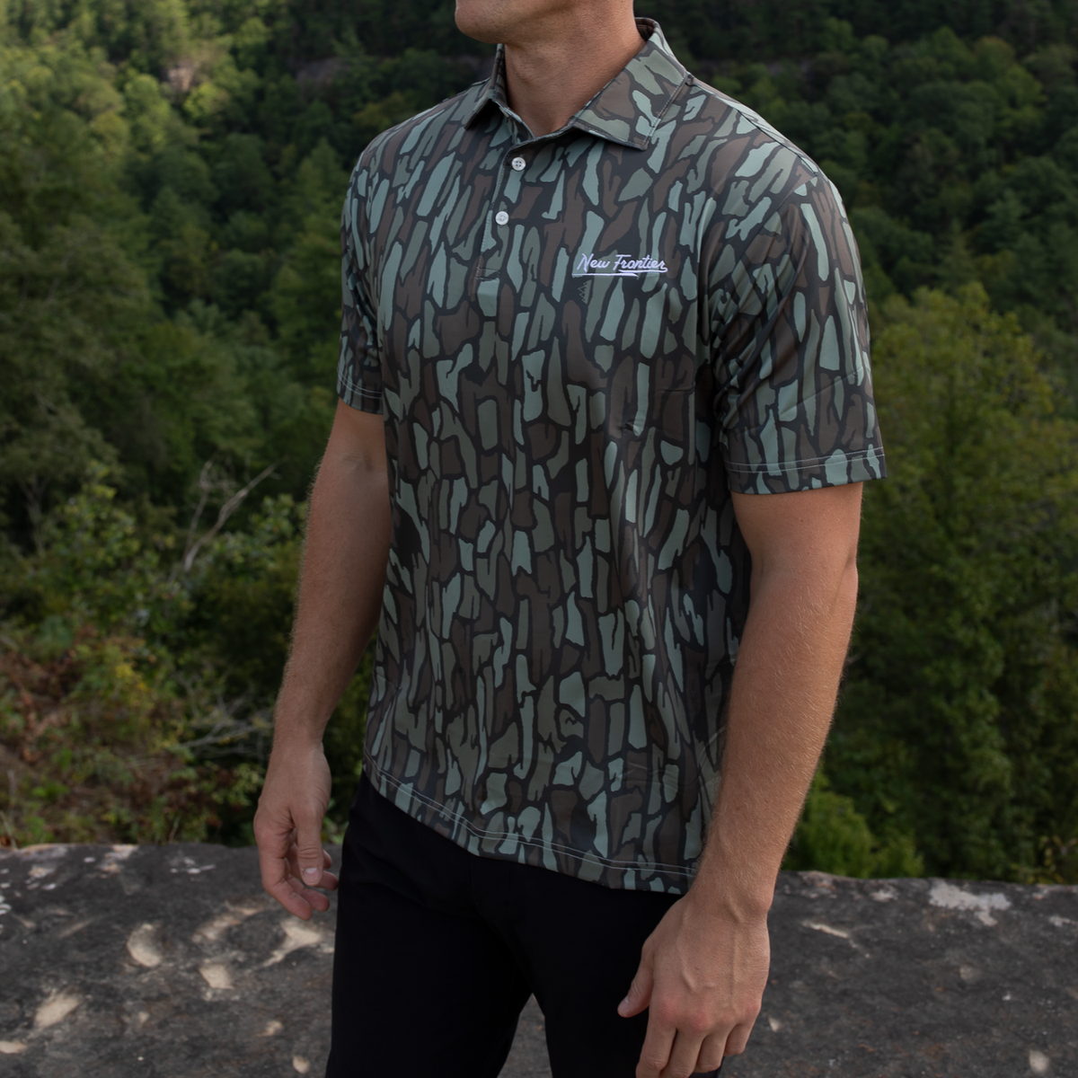 New Frontier Performance Polo ( NF Bark Camo )