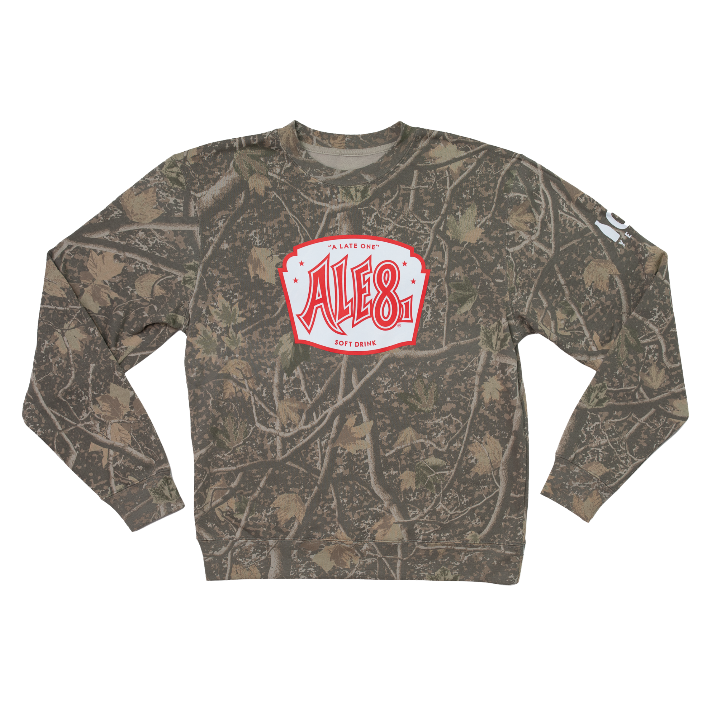 ALE-8-ONE CAMO CREWNECK