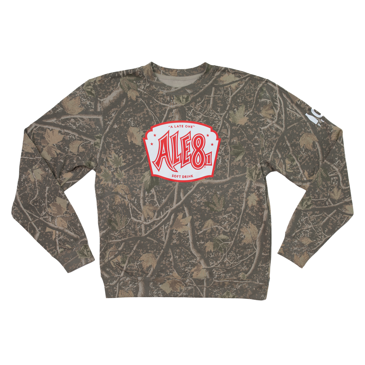 ALE-8-ONE CAMO CREWNECK
