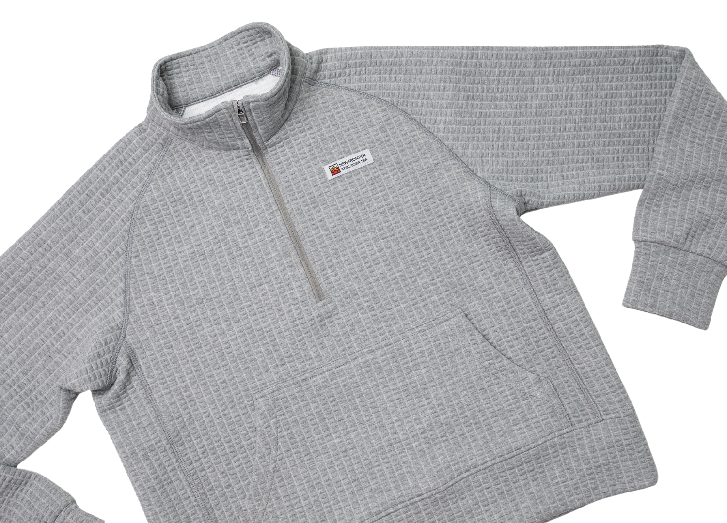Women's Waffle 1/2 Zip (Ash)