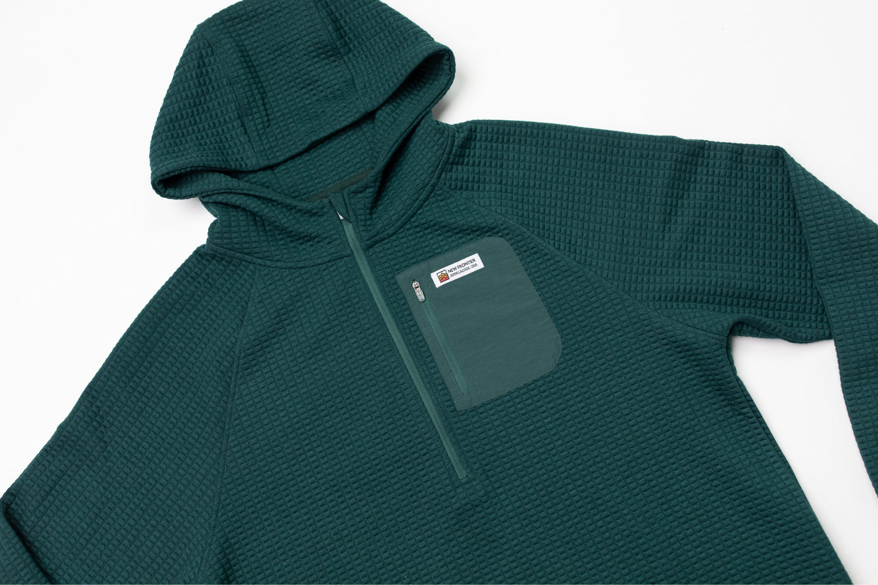 Men's Waffle Tech Hoodie (Forest)