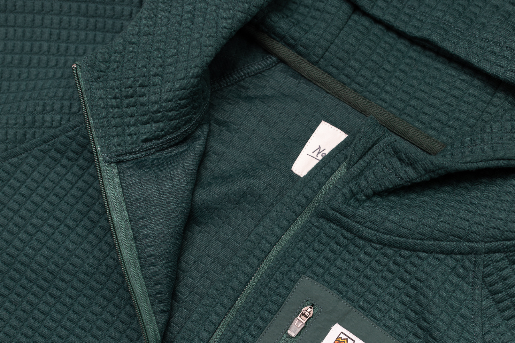 Men's Waffle Tech Hoodie (Forest)