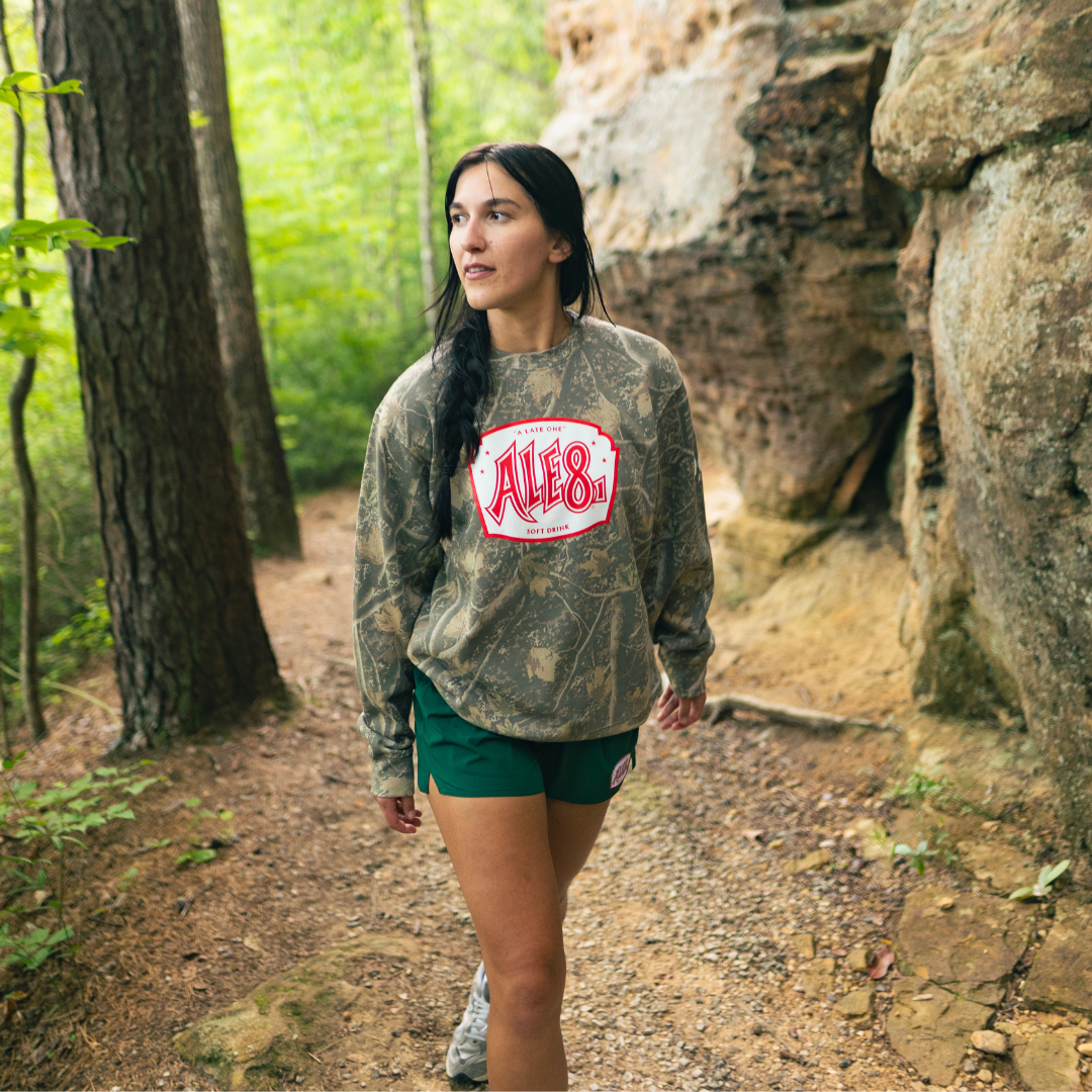 ALE-8-ONE CAMO CREWNECK