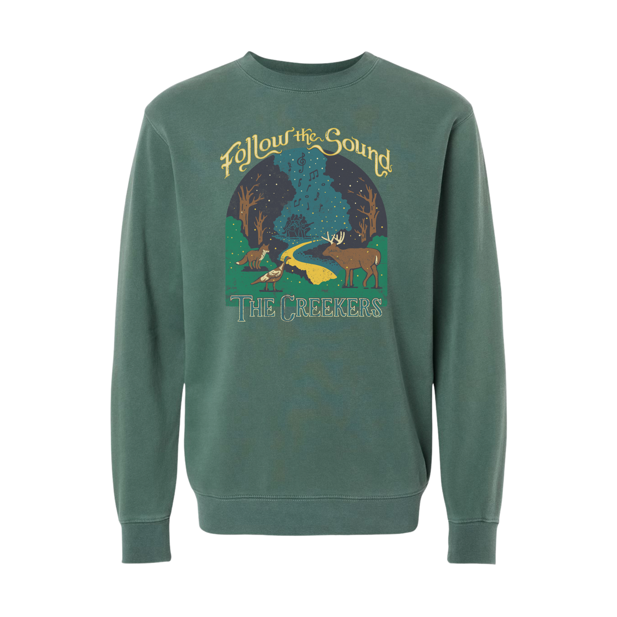 Follow the Sound Crewneck (The Creekers)