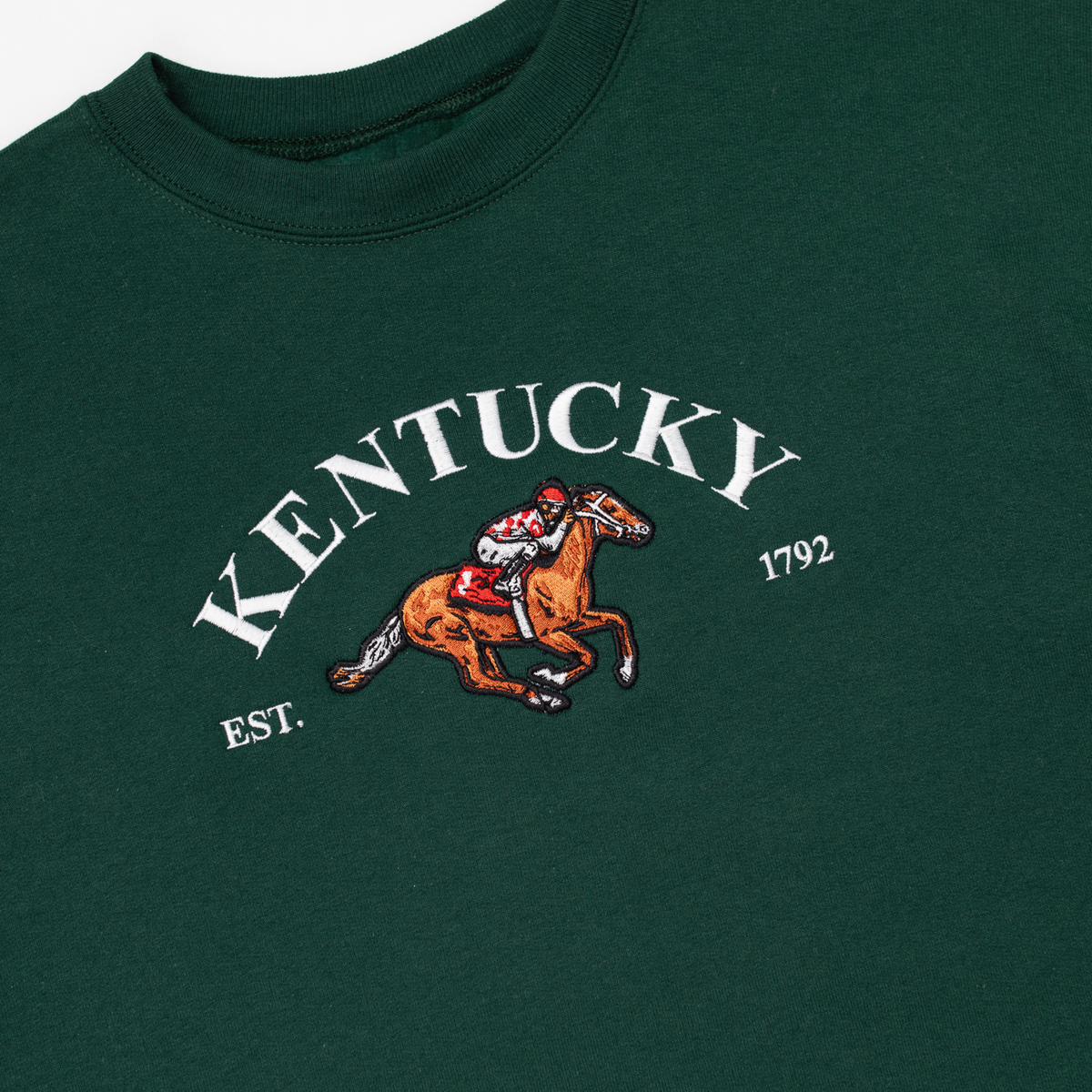 Kentucky Embroidered Crewneck (Forest)