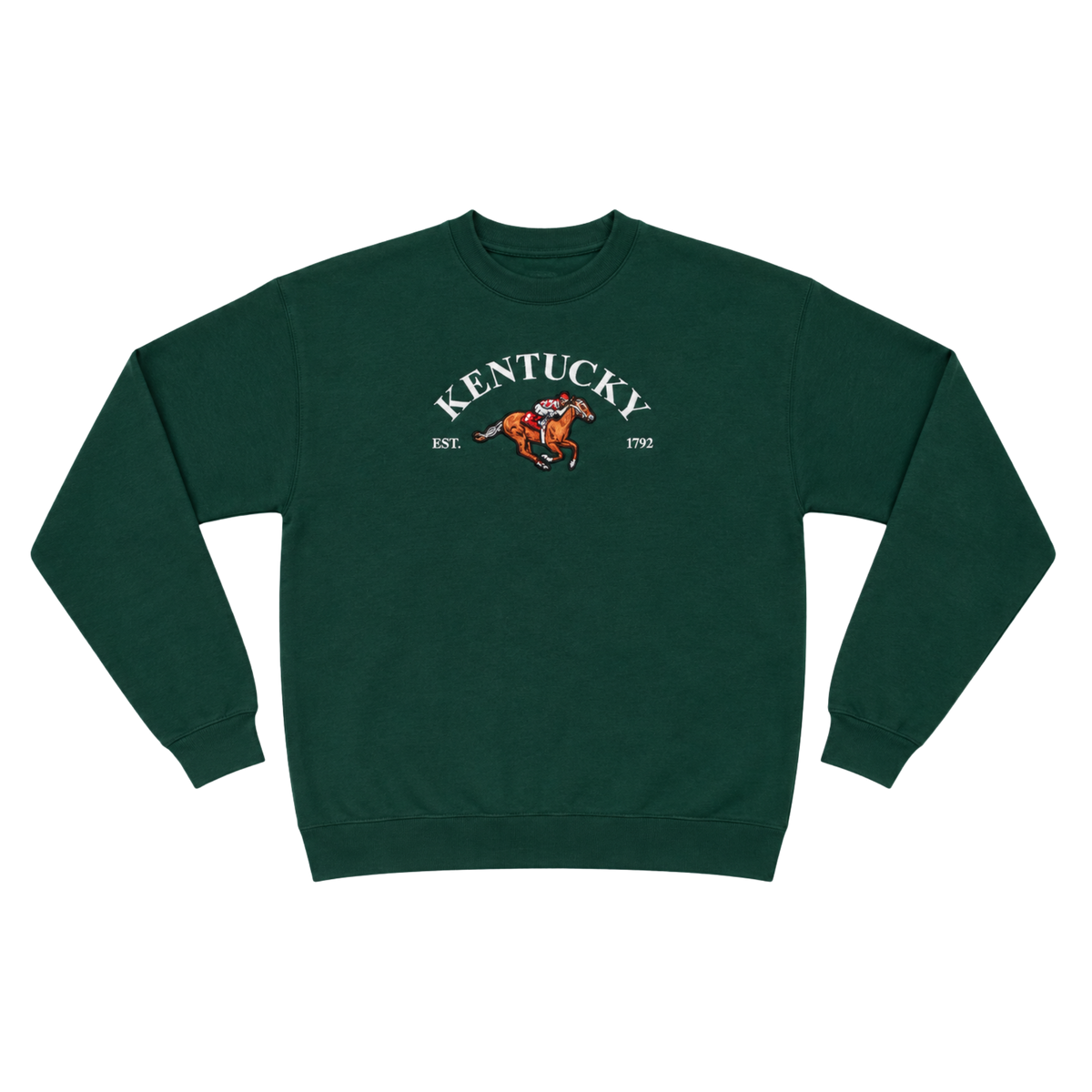 Kentucky Embroidered Crewneck (Forest)