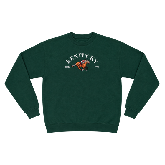 Kentucky Embroidered Crewneck (Forest)