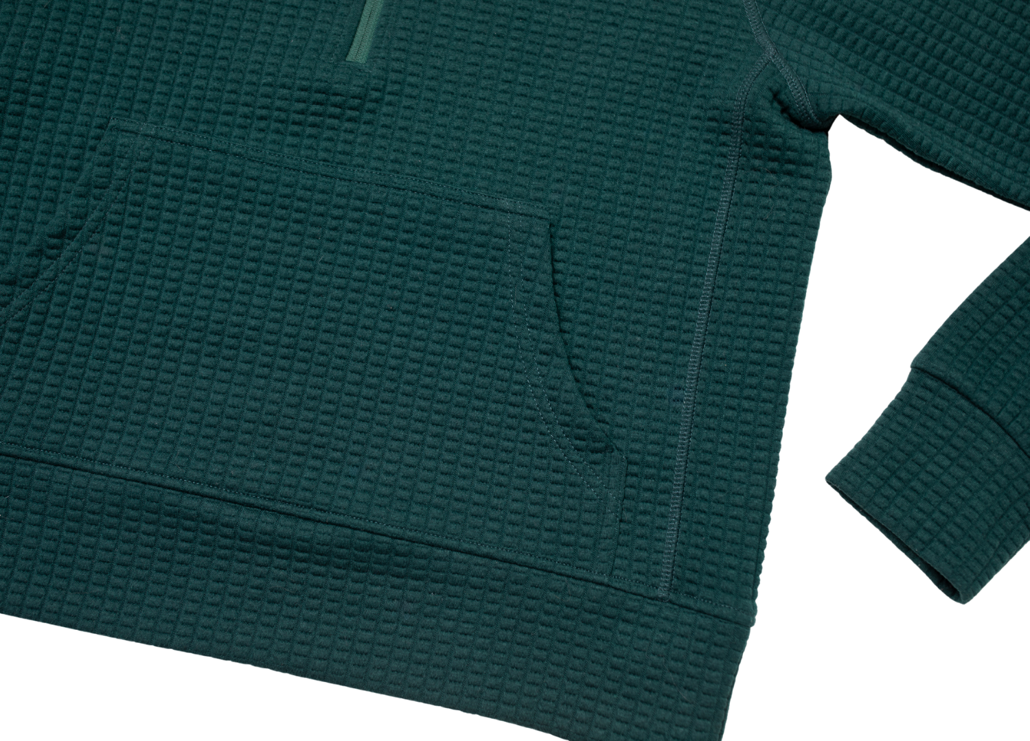 Women's Waffle 1/2 Zip (Forest)