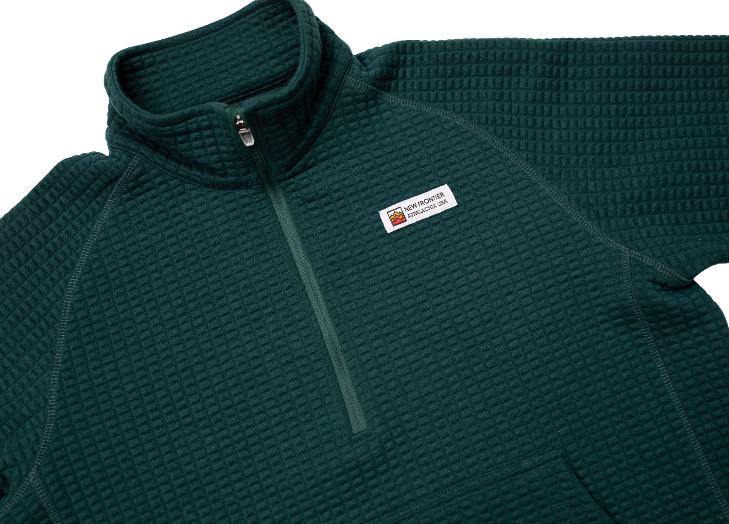 Women's Waffle 1/2 Zip (Forest)