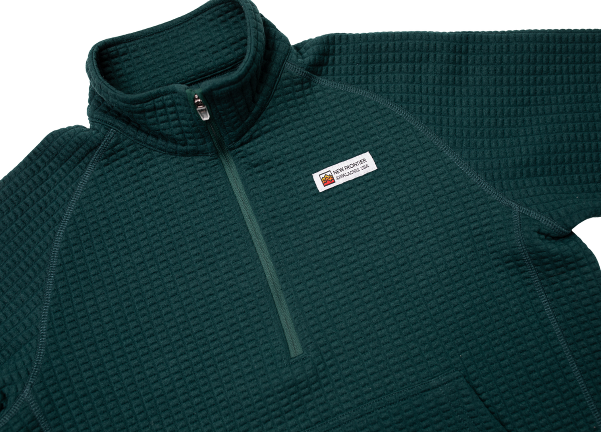 Women's Waffle 1/2 Zip (Forest)