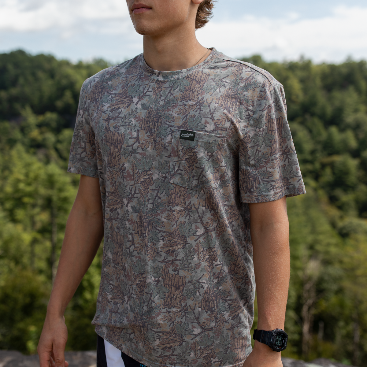 New Frontier Camo Performance Tee (NF WOODS CAMO)