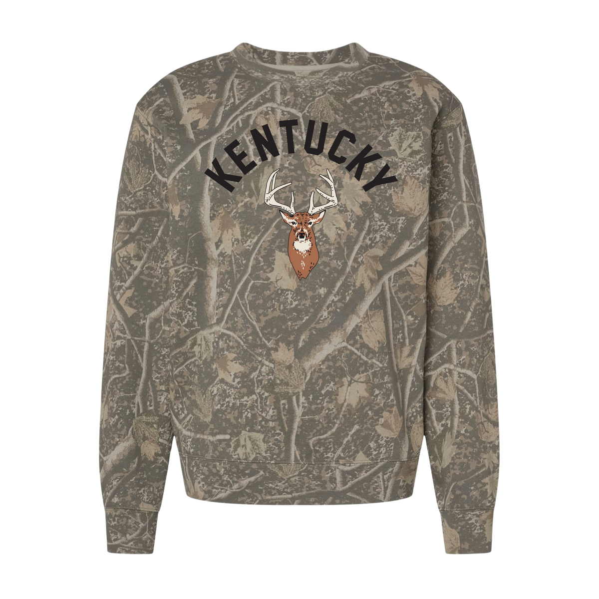 Kentucky Buck Camo Crewneck