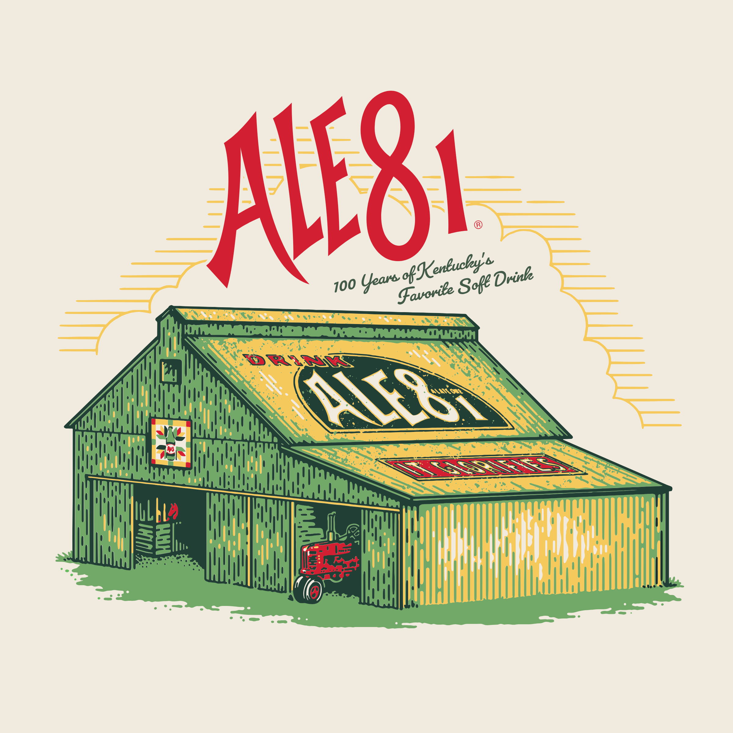 ALE-8-ONE BARN TEE